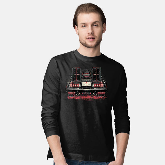 Eighties Time Machine-Mens-Long Sleeved-Tee-glitchygorilla