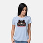 Eighties Time Machine-Womens-Basic-Tee-glitchygorilla