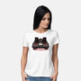 Eighties Time Machine-Womens-Basic-Tee-glitchygorilla
