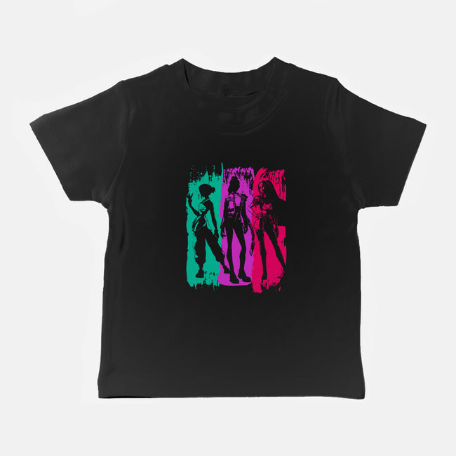 Demon Hunters Brushstrokes-Baby-Basic-Tee-DrMonekers