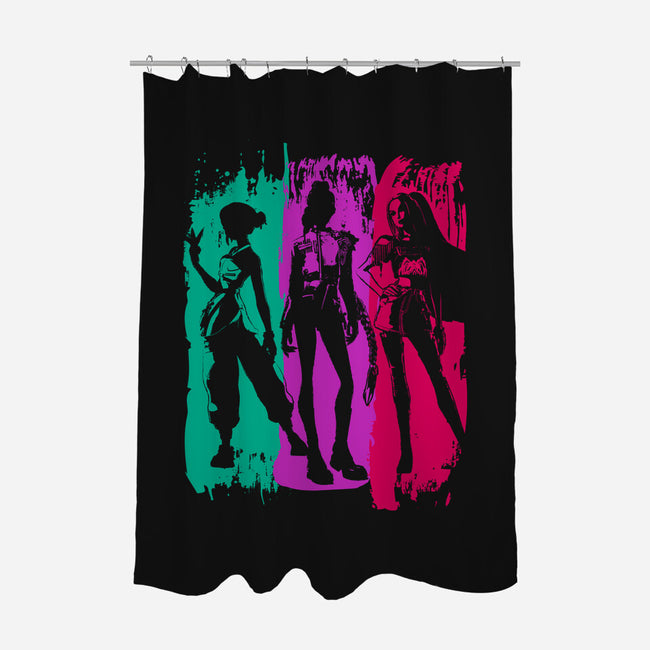 Demon Hunters Brushstrokes-None-Polyester-Shower Curtain-DrMonekers