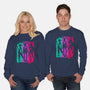 Demon Hunters Brushstrokes-Unisex-Crew Neck-Sweatshirt-DrMonekers