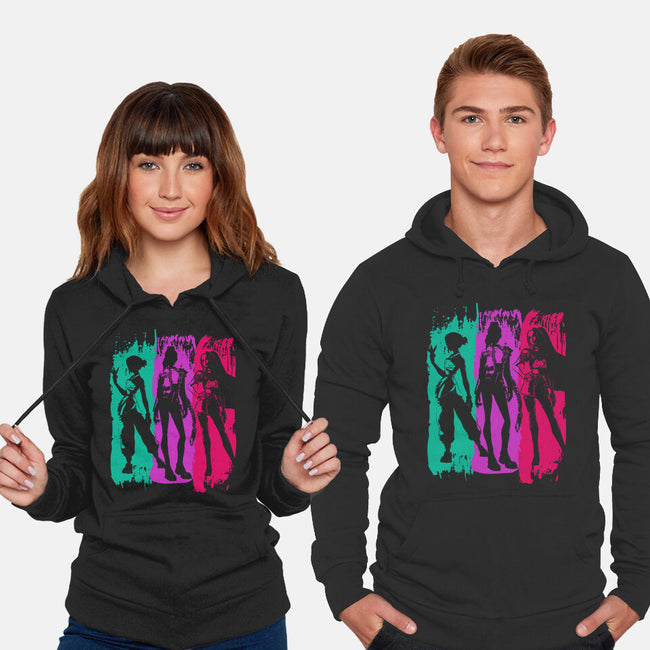 Demon Hunters Brushstrokes-Unisex-Pullover-Sweatshirt-DrMonekers