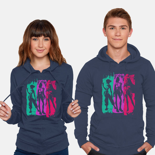 Demon Hunters Brushstrokes-Unisex-Pullover-Sweatshirt-DrMonekers