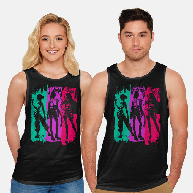 Demon Hunters Brushstrokes-Unisex-Basic-Tank-DrMonekers