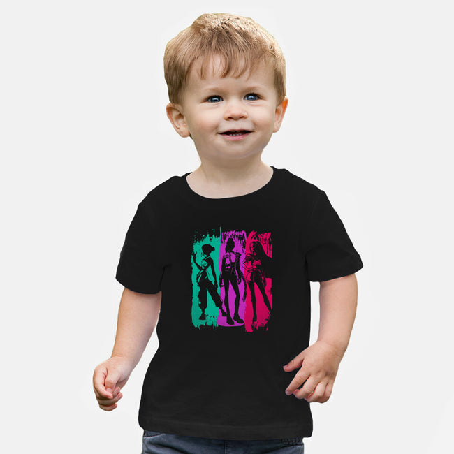Demon Hunters Brushstrokes-Baby-Basic-Tee-DrMonekers