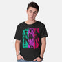 Demon Hunters Brushstrokes-Mens-Basic-Tee-DrMonekers
