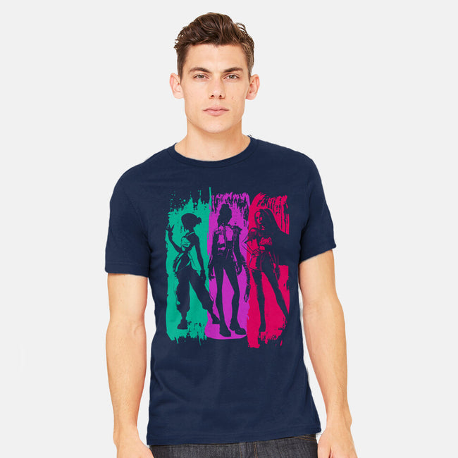 Demon Hunters Brushstrokes-Mens-Heavyweight-Tee-DrMonekers