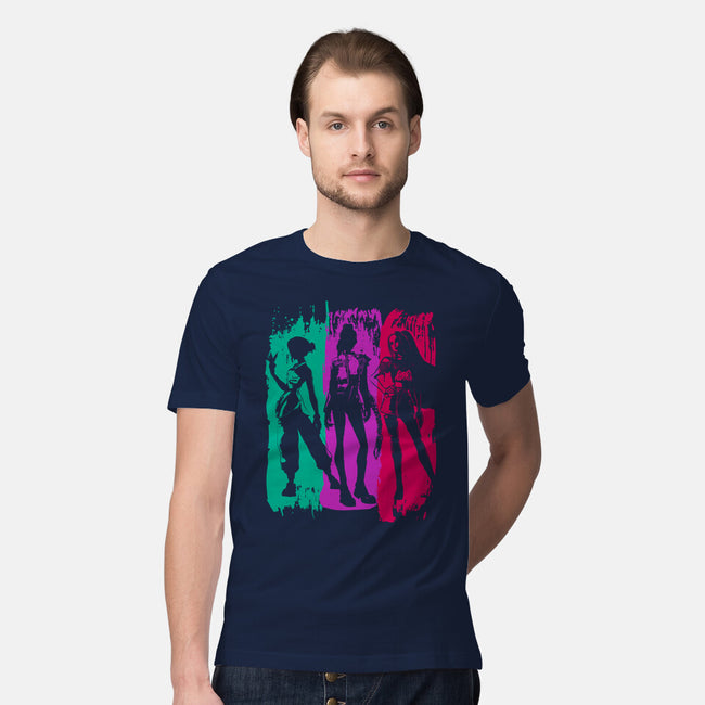 Demon Hunters Brushstrokes-Mens-Premium-Tee-DrMonekers