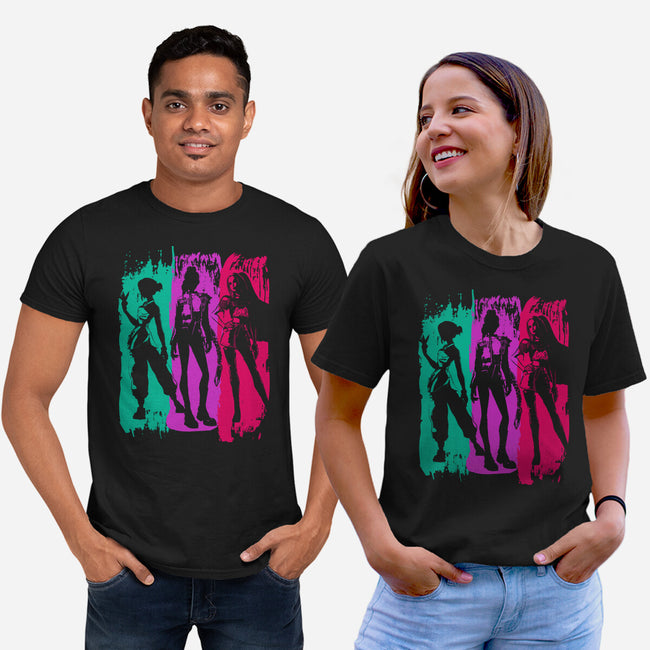 Demon Hunters Brushstrokes-Unisex-Basic-Tee-DrMonekers