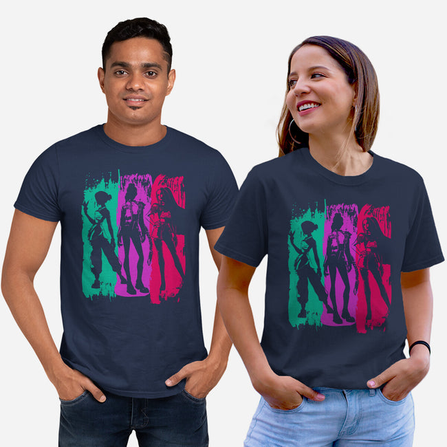 Demon Hunters Brushstrokes-Unisex-Basic-Tee-DrMonekers