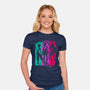 Demon Hunters Brushstrokes-Womens-Fitted-Tee-DrMonekers
