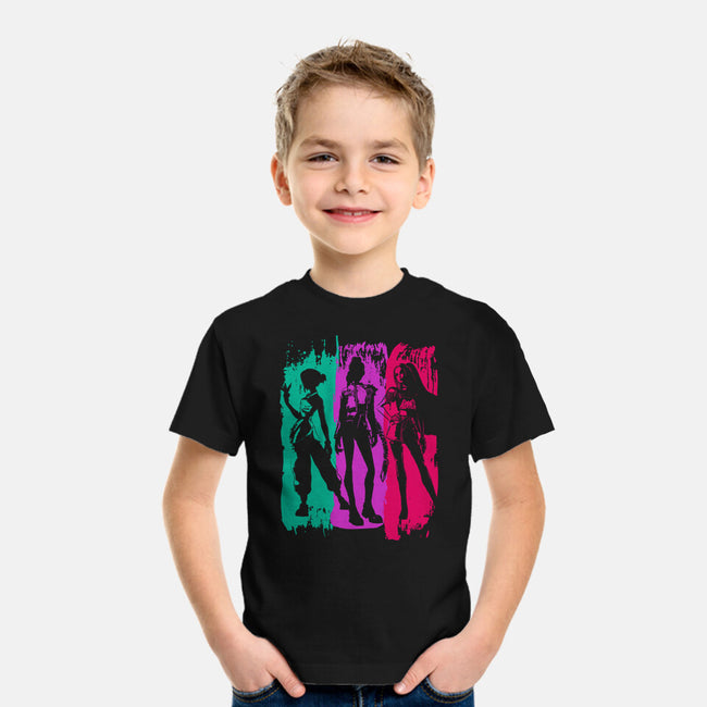 Demon Hunters Brushstrokes-Youth-Basic-Tee-DrMonekers