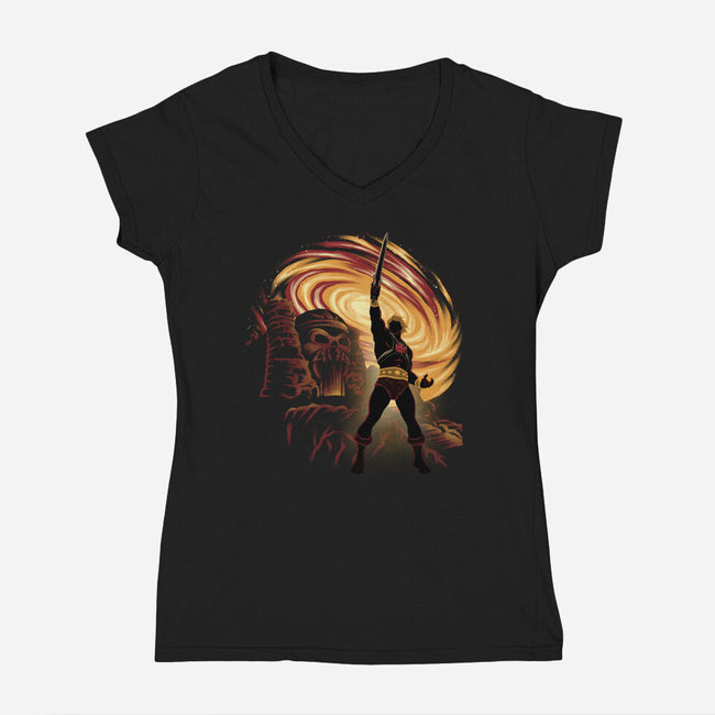 Eternia’s Champion-Womens-V-Neck-Tee-rmatix