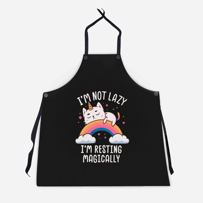 Resting Magically-Unisex-Kitchen-Apron-koalastudio