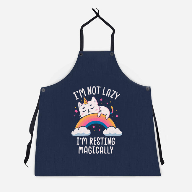 Resting Magically-Unisex-Kitchen-Apron-koalastudio