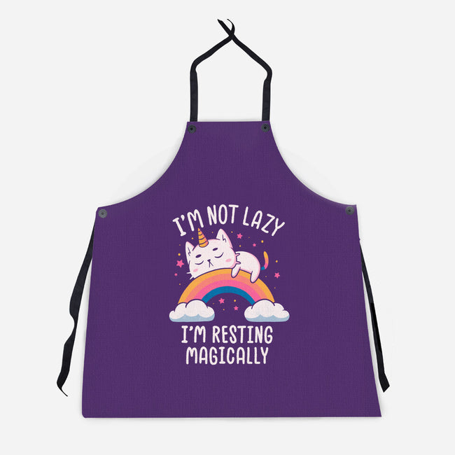 Resting Magically-Unisex-Kitchen-Apron-koalastudio