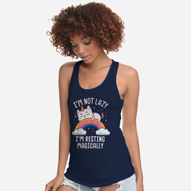 Resting Magically-Womens-Racerback-Tank-koalastudio