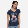 Resting Magically-Womens-V-Neck-Tee-koalastudio