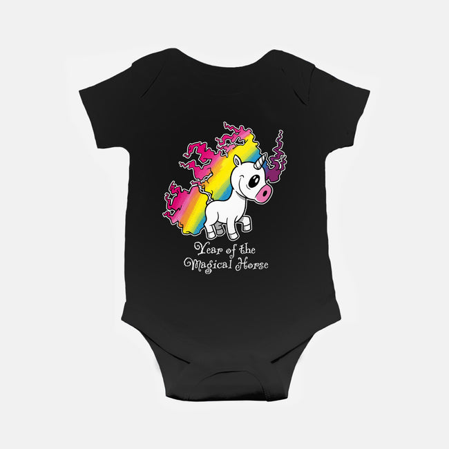 Year Of The Magical Horse-Baby-Basic-Onesie-imisko