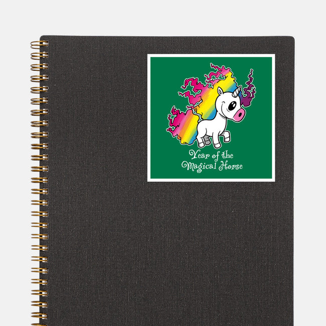 Year Of The Magical Horse-None-Glossy-Sticker-imisko