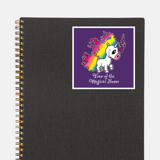 Year Of The Magical Horse-None-Glossy-Sticker-imisko