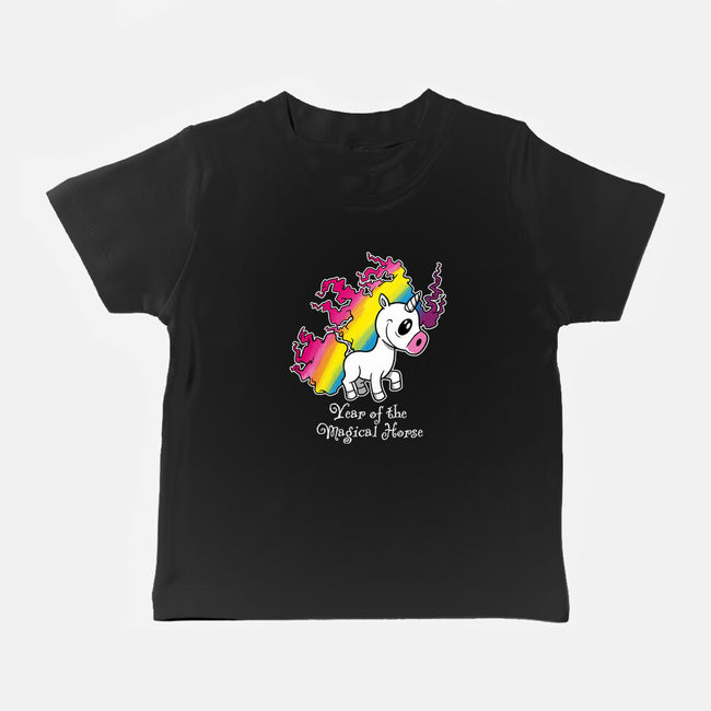 Year Of The Magical Horse-Baby-Basic-Tee-imisko