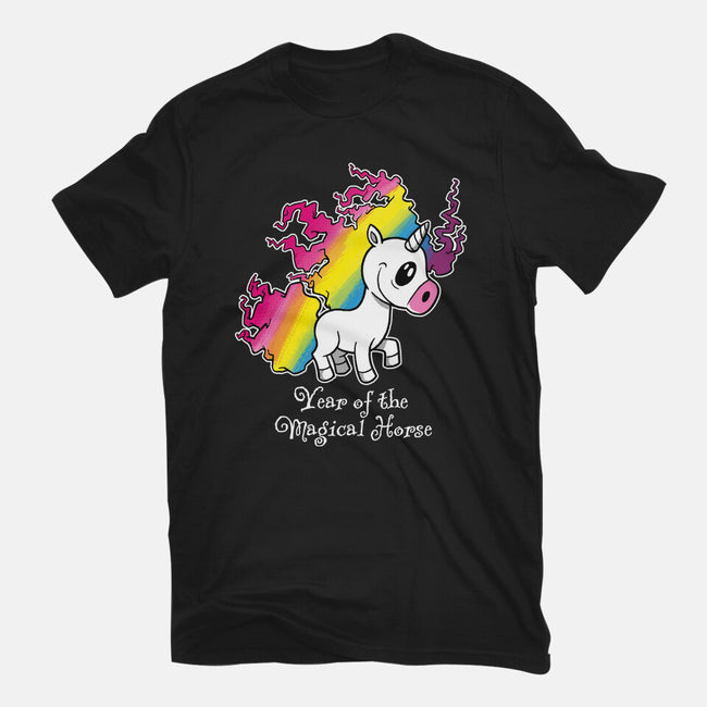 Year Of The Magical Horse-Womens-Fitted-Tee-imisko