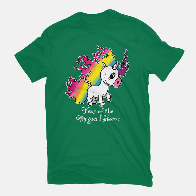 Year Of The Magical Horse-Mens-Heavyweight-Tee-imisko