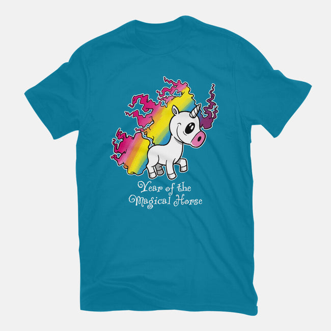 Year Of The Magical Horse-Womens-Fitted-Tee-imisko