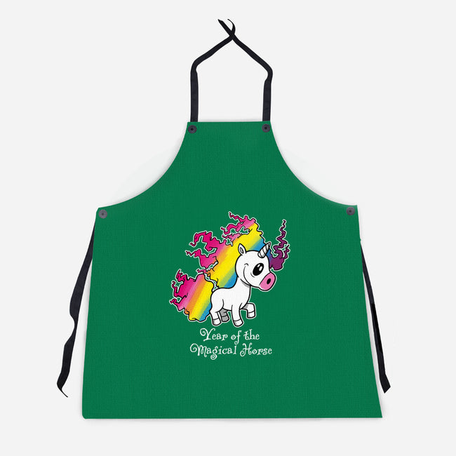 Year Of The Magical Horse-Unisex-Kitchen-Apron-imisko