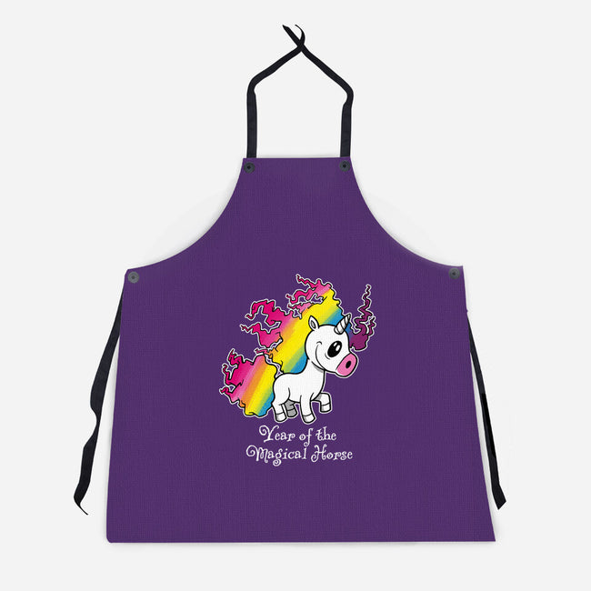 Year Of The Magical Horse-Unisex-Kitchen-Apron-imisko