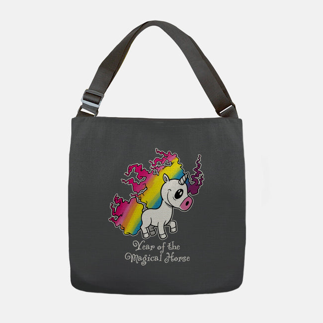 Year Of The Magical Horse-None-Adjustable Tote-Bag-imisko