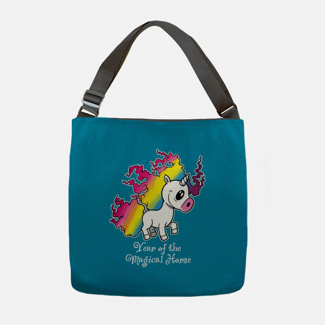 Year Of The Magical Horse-None-Adjustable Tote-Bag-imisko