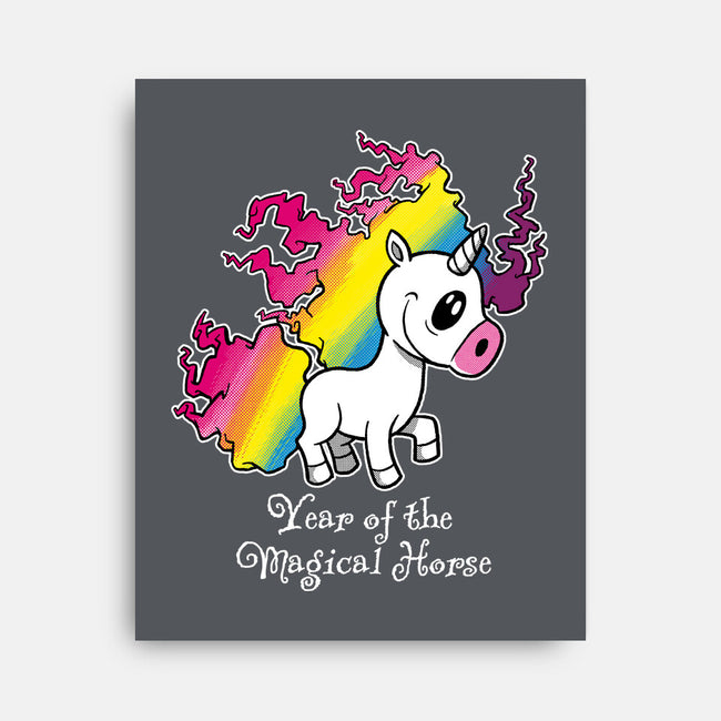 Year Of The Magical Horse-None-Stretched-Canvas-imisko
