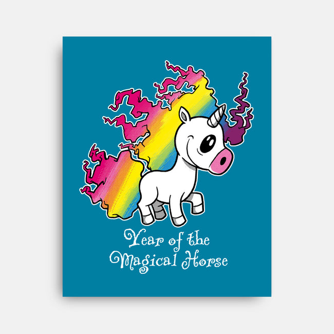 Year Of The Magical Horse-None-Stretched-Canvas-imisko