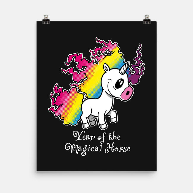 Year Of The Magical Horse-None-Matte-Poster-imisko
