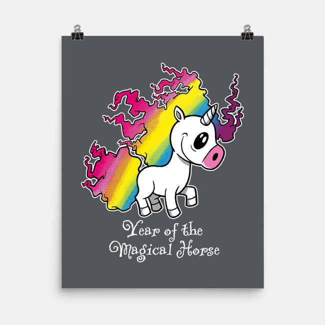 Year Of The Magical Horse-None-Matte-Poster-imisko