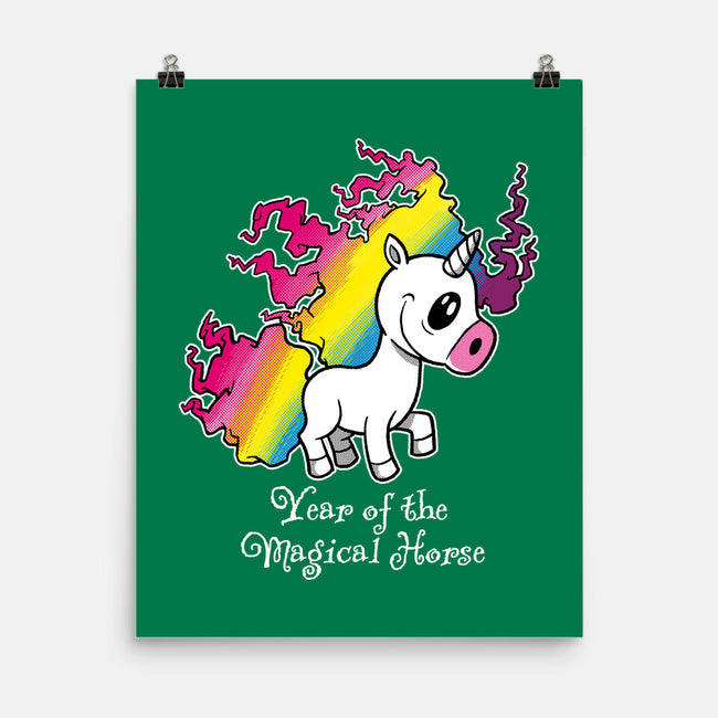 Year Of The Magical Horse-None-Matte-Poster-imisko