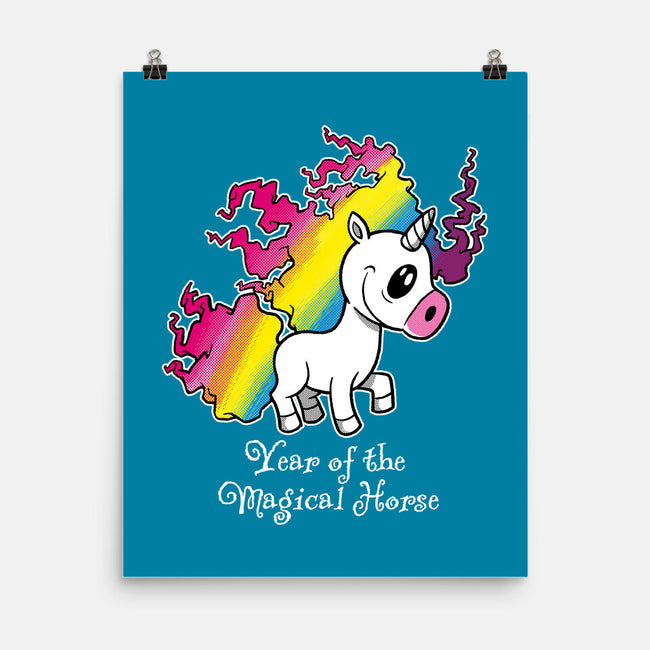 Year Of The Magical Horse-None-Matte-Poster-imisko