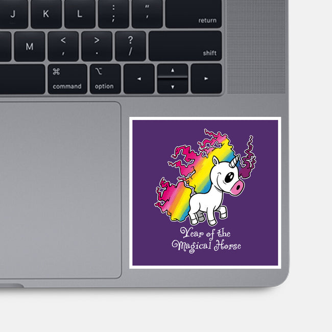 Year Of The Magical Horse-None-Glossy-Sticker-imisko