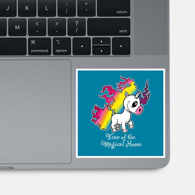 Year Of The Magical Horse-None-Glossy-Sticker-imisko