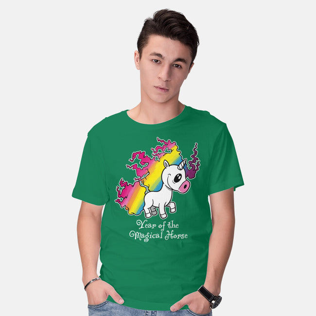 Year Of The Magical Horse-Mens-Basic-Tee-imisko