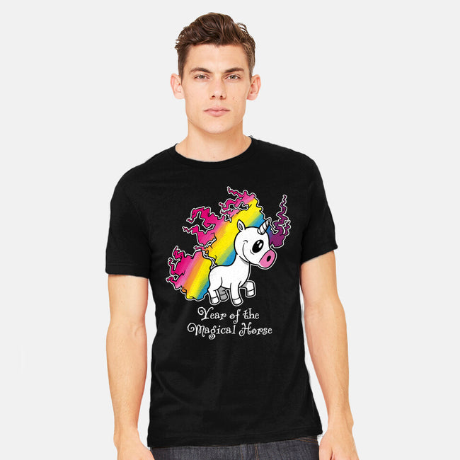 Year Of The Magical Horse-Mens-Heavyweight-Tee-imisko