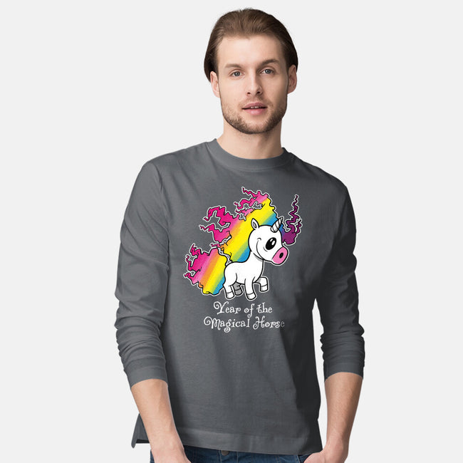 Year Of The Magical Horse-Mens-Long Sleeved-Tee-imisko