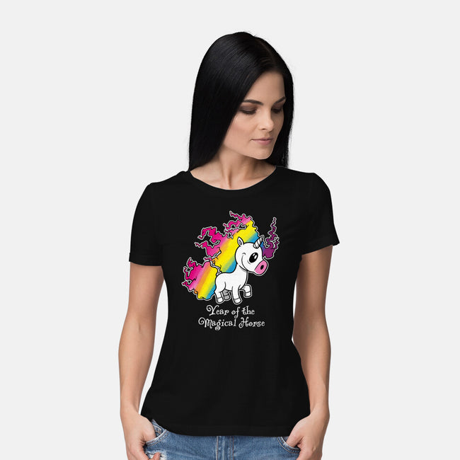 Year Of The Magical Horse-Womens-Basic-Tee-imisko