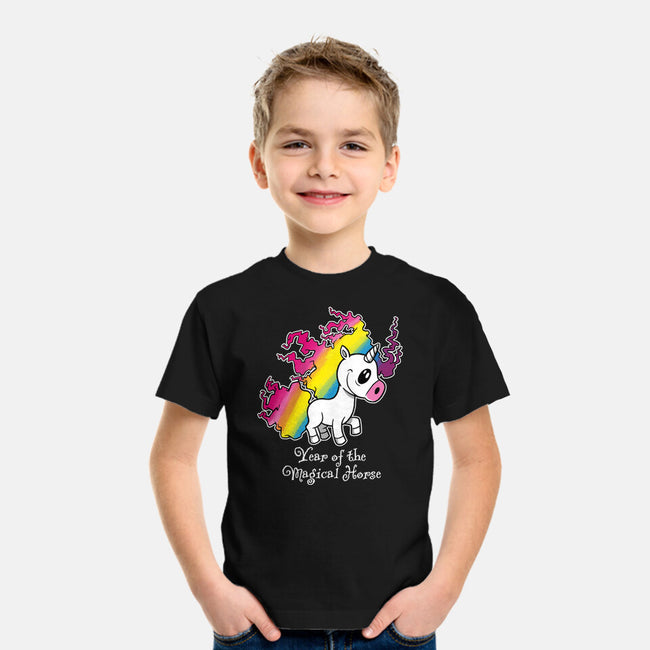 Year Of The Magical Horse-Youth-Basic-Tee-imisko