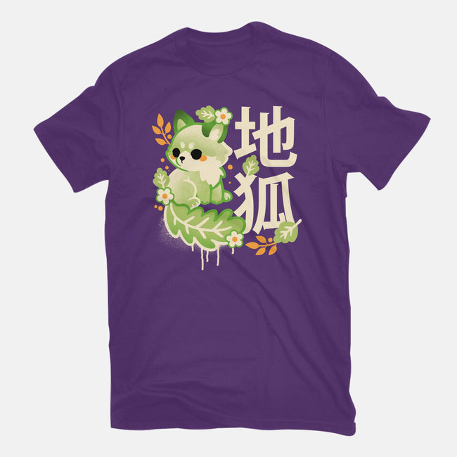 Earth Kitsune-Womens-Fitted-Tee-NemiMakeit