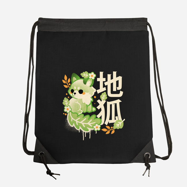 Earth Kitsune-None-Drawstring-Bag-NemiMakeit