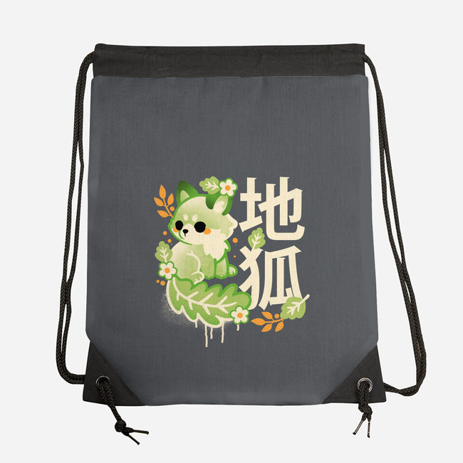 Earth Kitsune-None-Drawstring-Bag-NemiMakeit